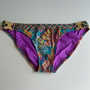 TRINA  TURK  BIKINI BOTTOMS 87% NYLON 12% ELASTANE SO SOFT COMFY MADE MEXICO
